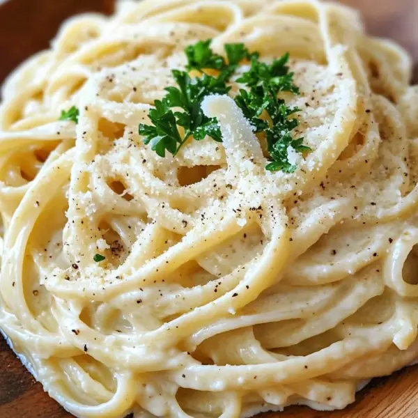 Pasta in Käse Sahne Soße