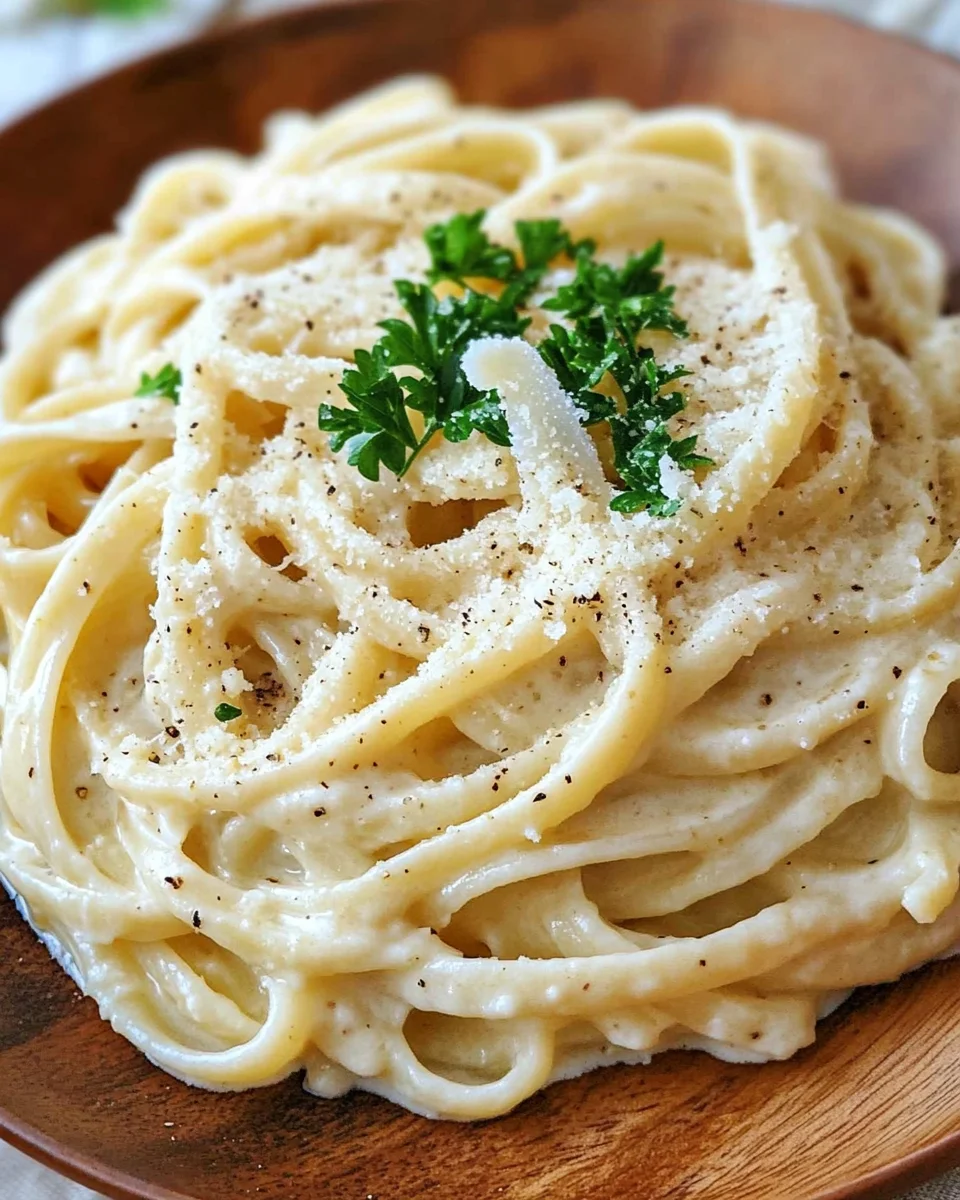 Pasta in Käse Sahne Soße 25 Pasta in Käse Sahne Soße