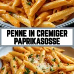 Penne in cremiger Paprikasoße 18 Pinterest Hidden Image