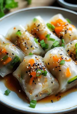 Reispapierknödel mit Gemüsefüllung