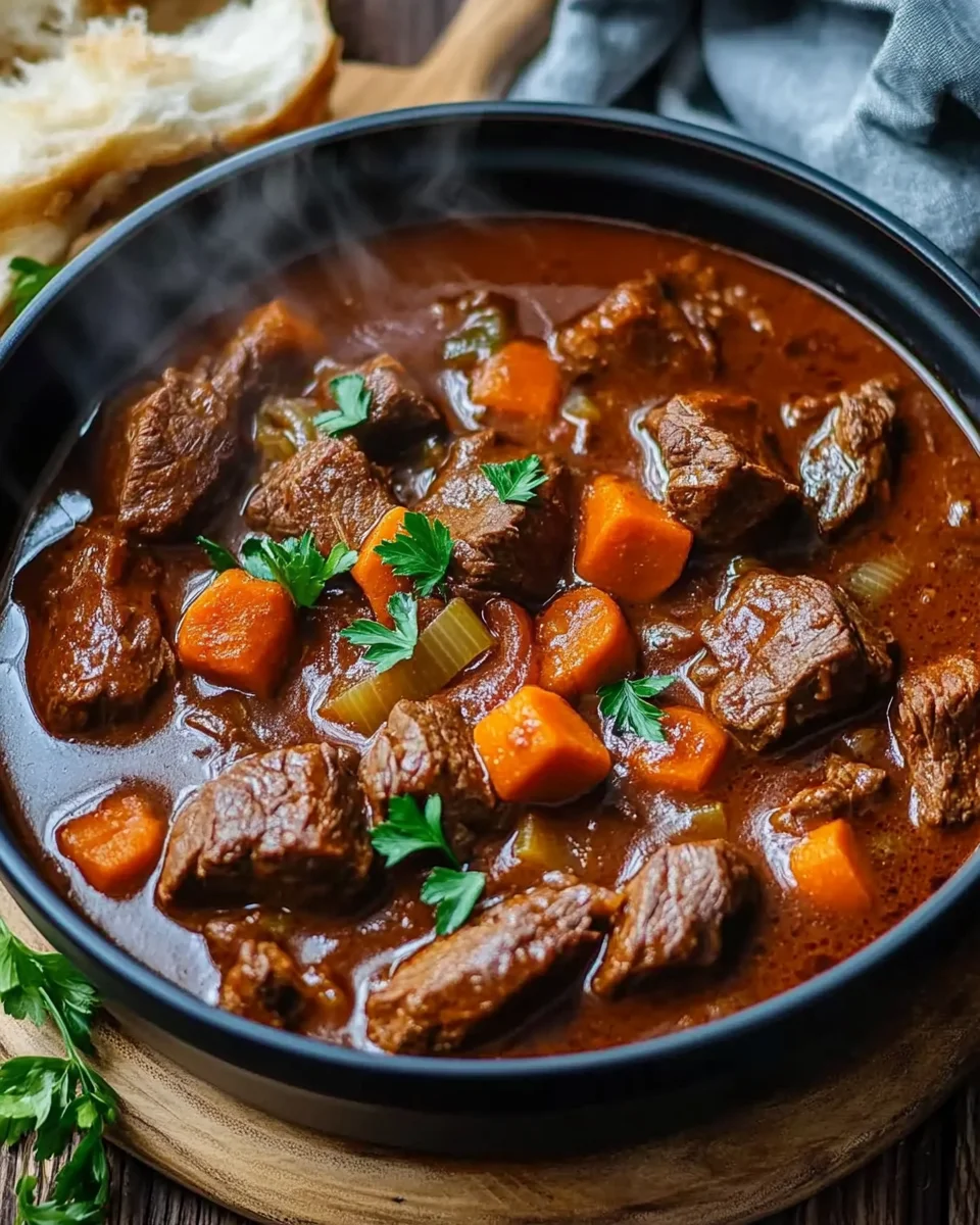 Rindergulasch in Tomaten-Sahnesoße 21 Rindergulasch