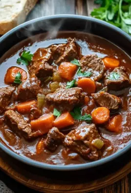 Rindergulasch in Tomaten-Sahnesoße