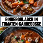 Rindergulasch in Tomaten-Sahnesoße 20 Pinterest Hidden Image