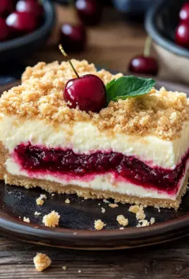 Saftiger Käsekuchen mit Kirschen und Streuseln 24 Saftiger Käsekuchen mit Kirschen und Streuseln