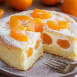 Schmandkuchen mit Mandarinen vom Blech