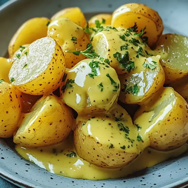 Senfsauce mit Salzkartoffeln