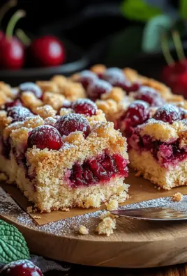Streuselkuchen mit Kirschen vom Blech