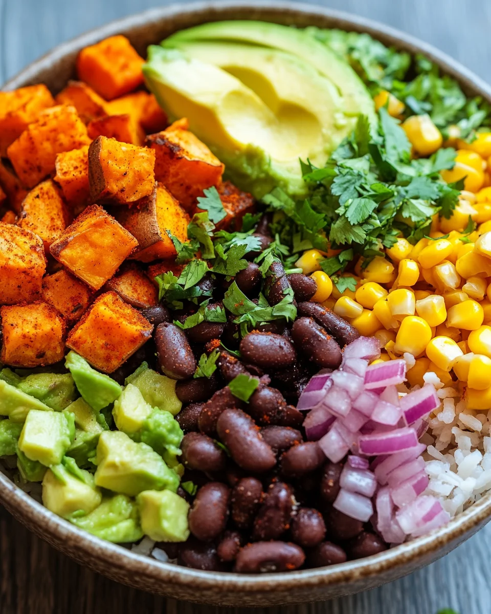 Süßkartoffel Burrito Bowl 21 Süßkartoffel