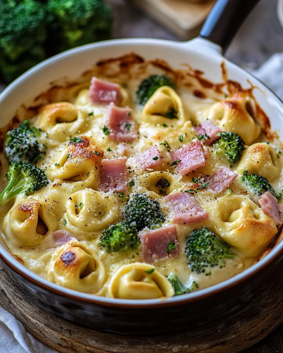 Tortellini Auflauf Schinken Brokkoli