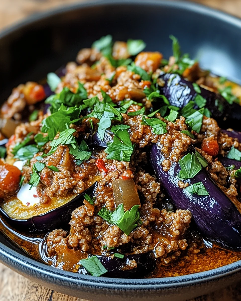 T&uuml;rkische Auberginen-Hackfleisch-Pfanne