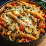 Vegetarischer Nudelauflauf