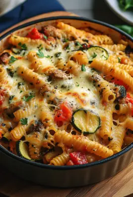 Vegetarischer Nudelauflauf