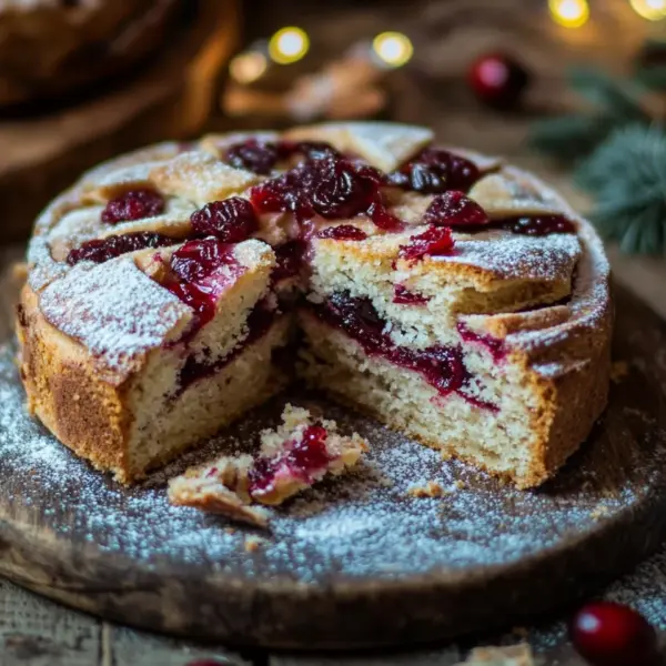 Winterlicher Spekulatius-Hefekuchen mit Marmelade