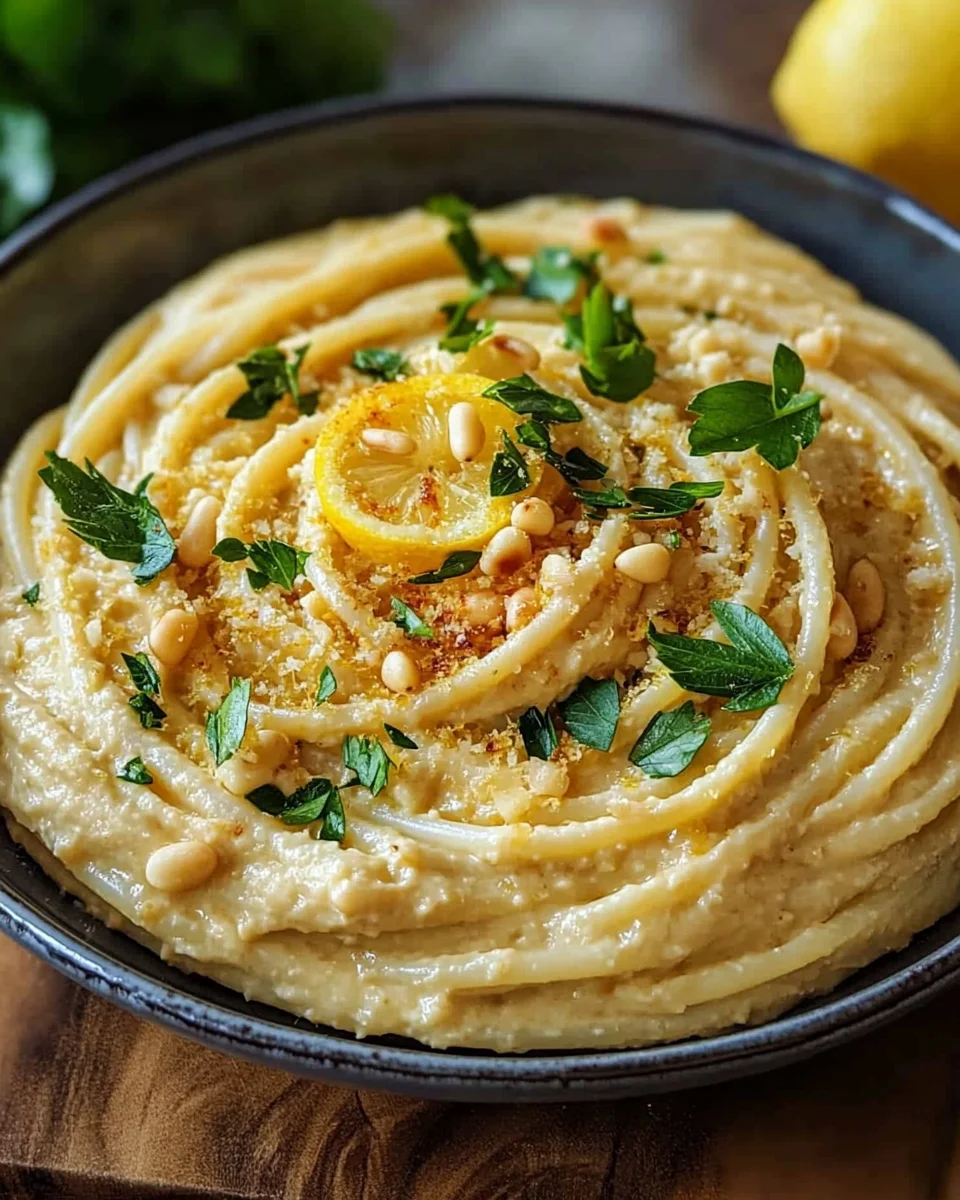 Zitronige Hummus-Pasta 18 Zitronige