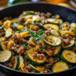 Zucchini-Hack-Pfanne