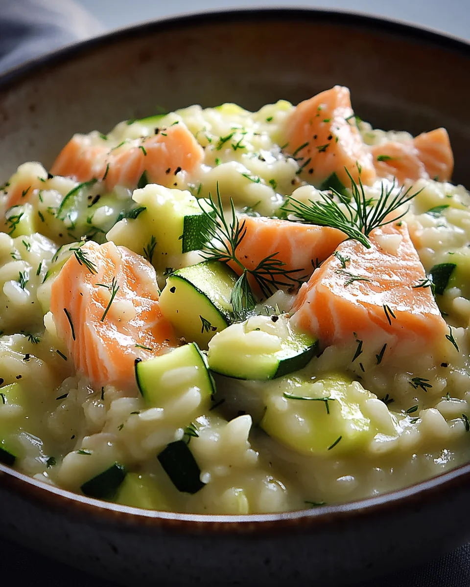 Zucchini-Lachs-Risotto