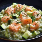Zucchini-Lachs-Risotto