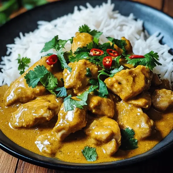 Curry-Geschnetzeltes mit Reis