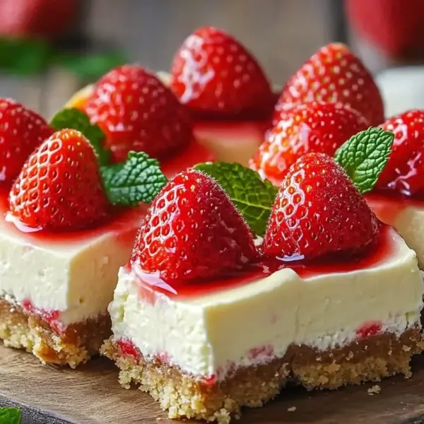 Erdbeer-Cheesecake-Häppchen