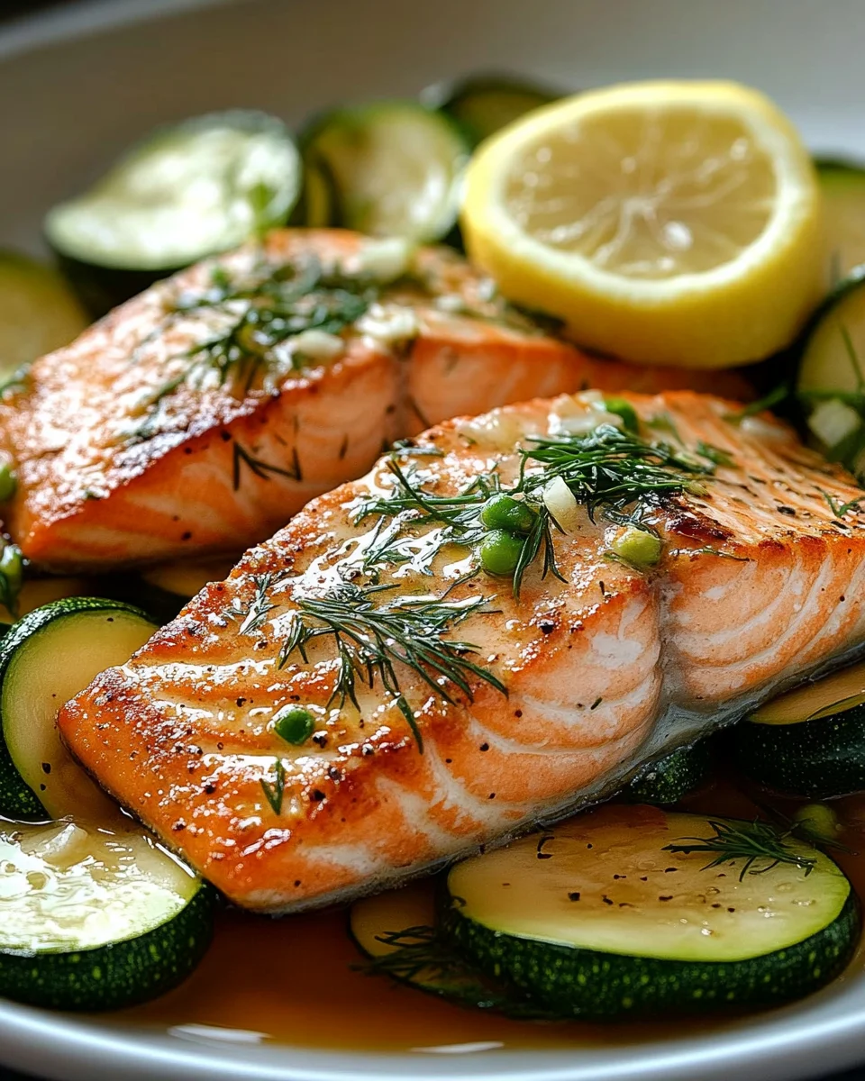 Gebratener Lachs mit Zucchini 17 Gebratener