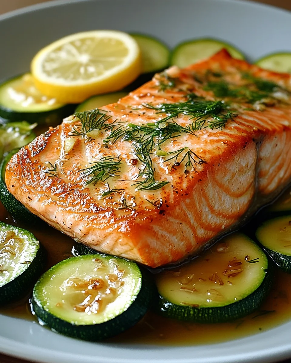 Gebratener Lachs mit Zucchini 19 Gebratener Lachs mit Zucchini