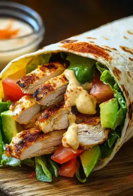 Gegrillter Hähnchen Wrap mit Chipotle Mayo