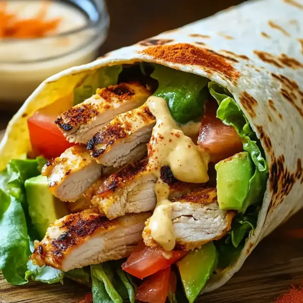 Gegrillter Hähnchen Wrap mit Chipotle Mayo