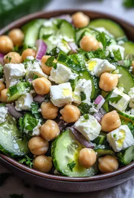 Gurkensalat mit Feta und Kichererbsen 24 Gurkensalat mit Feta und Kichererbsen
