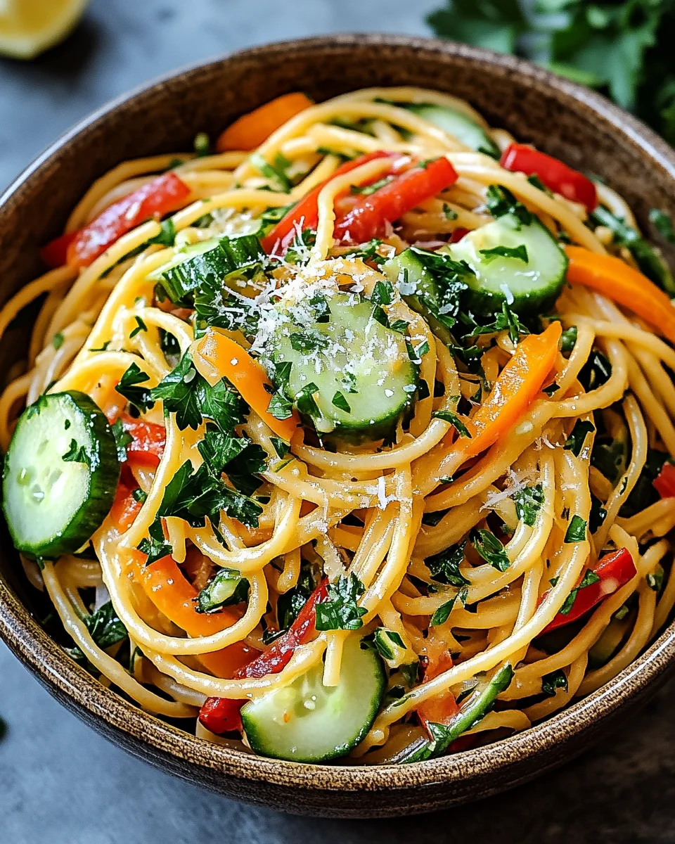 Kalifornischer Spaghetti-Salat