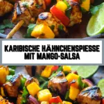 Karibische Hähnchenspieße mit Mango-Salsa 24 Pinterest Hidden Image