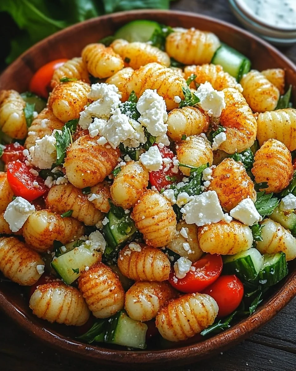 Knuspriger Gnocchi-Salat mit Joghurt-Dressing 19 Knuspriger