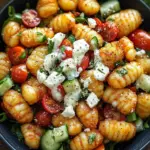 Knuspriger Gnocchi-Salat mit Joghurt-Dressing