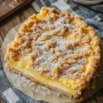 Knuspriger Streuselkuchen mit Vanillepudding wie von Oma