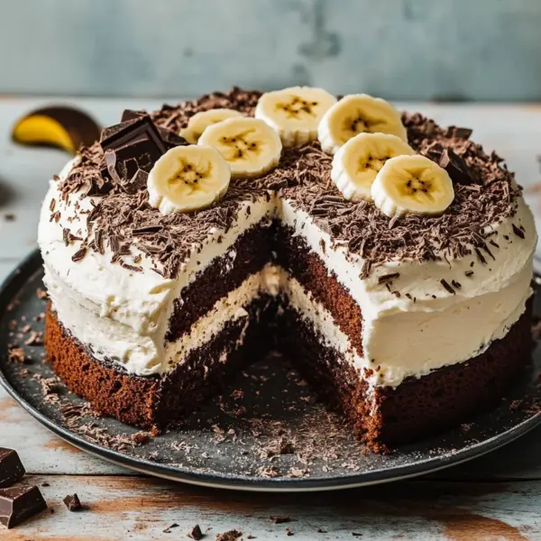 Maulwurfkuchen mit Banane