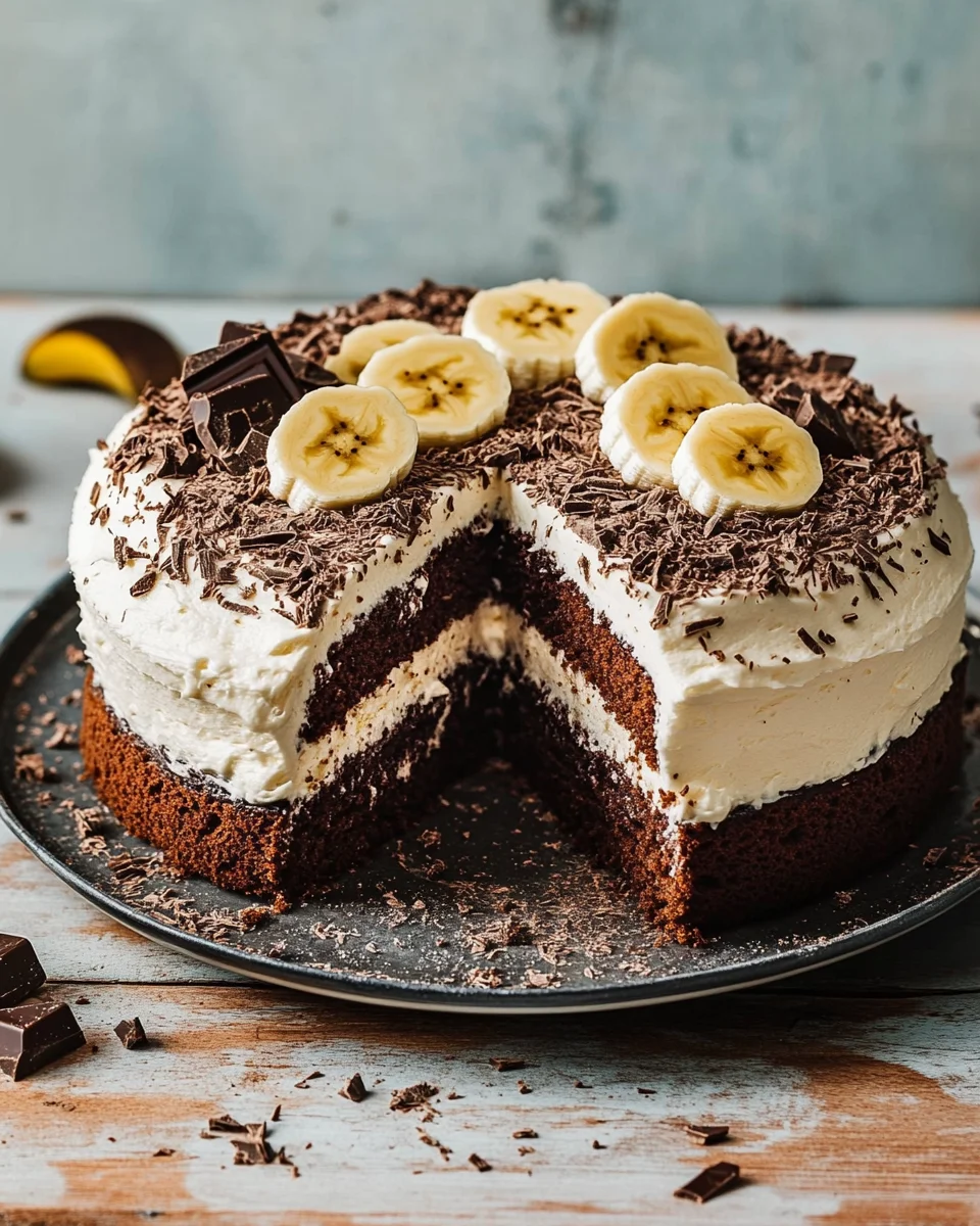 Maulwurfkuchen mit Banane