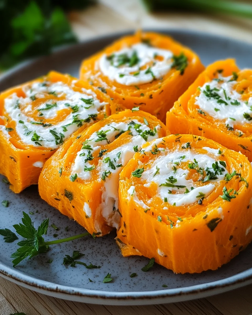 Möhrenrolle mit Frischkäse 25 Möhrenrolle