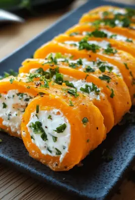 Möhrenrolle mit Frischkäse