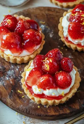 Mürbeteig Tartelettes mit Erdbeeren und Mascarponecreme
