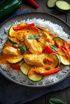 Paprika-Zucchini-Rahm-Hähnchen