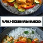 Paprika-Zucchini-Rahm-Hähnchen 19 Pinterest Hidden Image