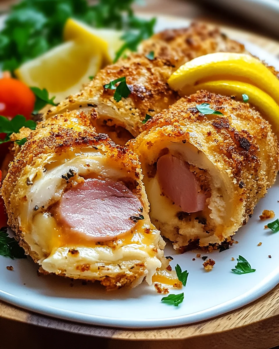 Putenr&ouml;llchen nach Cordon Bleu Art