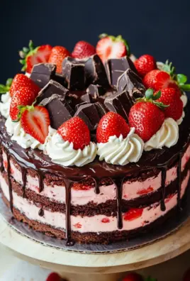 Saftige Erdbeer-Schoko-Torte