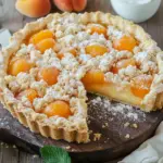 Sommerliche Aprikosentarte mit Skyr und Streuseln