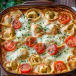 Tortellini-Auflauf mit Tomaten & Mozzarella