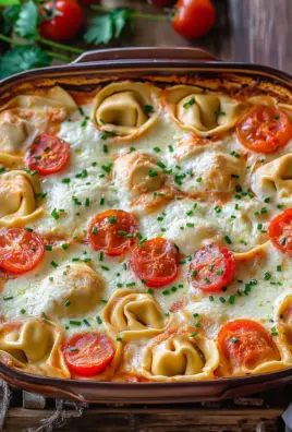 Tortellini-Auflauf mit Tomaten & Mozzarella