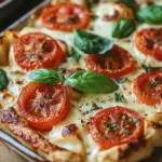 Tortellini-Auflauf mit Tomaten und Mozzarella (vegetarisches Rezept)