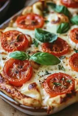 Tortellini-Auflauf mit Tomaten und Mozzarella (vegetarisches Rezept)
