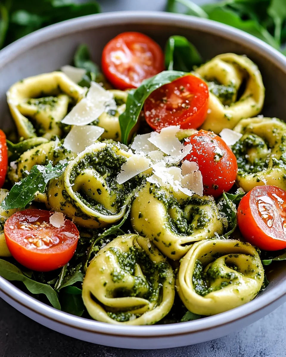Tortellini-Salat mit Pesto 19 Tortellini-Salat