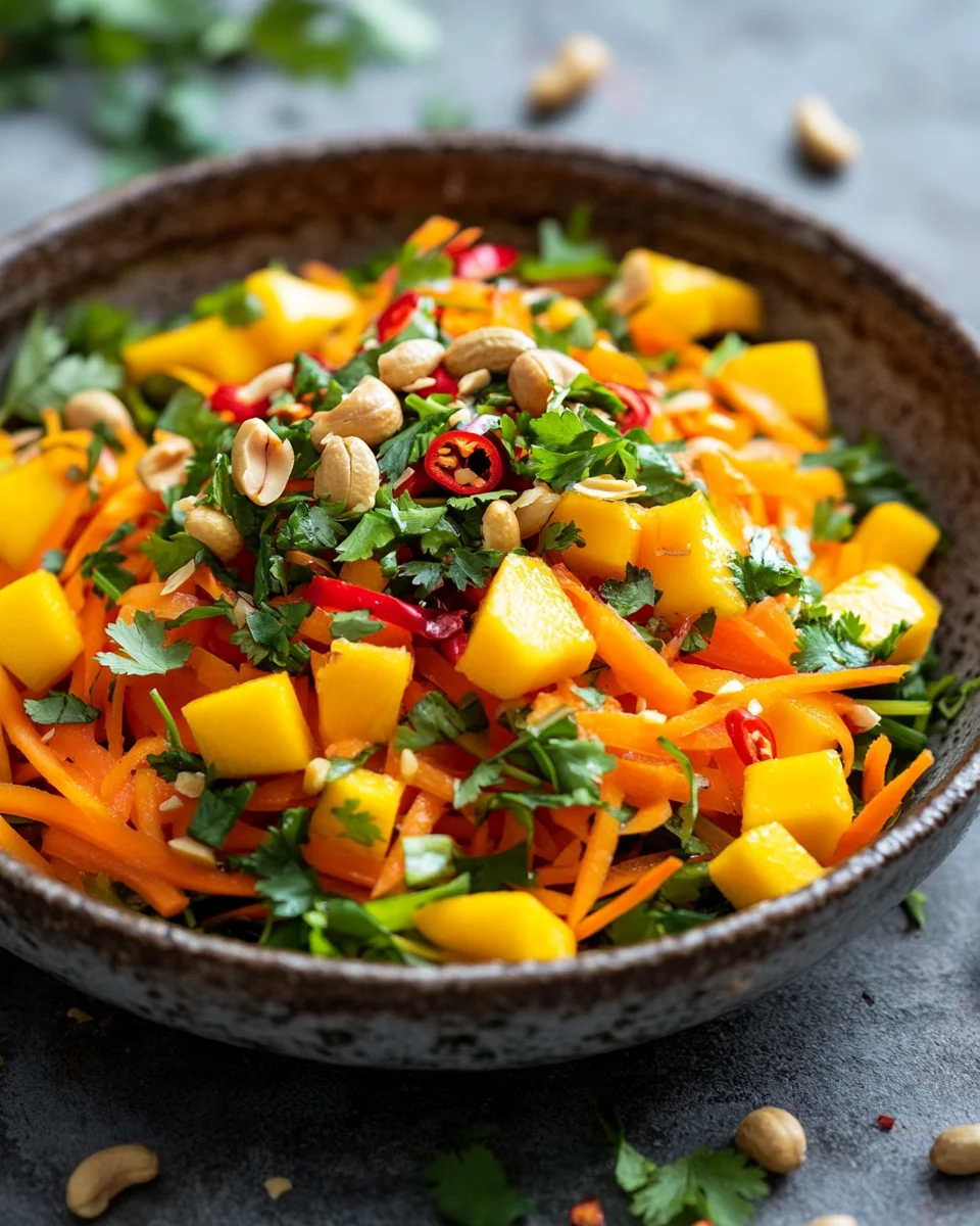 Asiatischer Spitzkohl-Mango-Salat