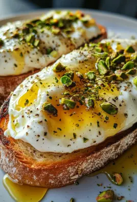 Burrata-Toast mit Pistazien und heißem Honig